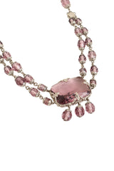 Czechoslovakian Glass Collar Necklace close @ Recess LA