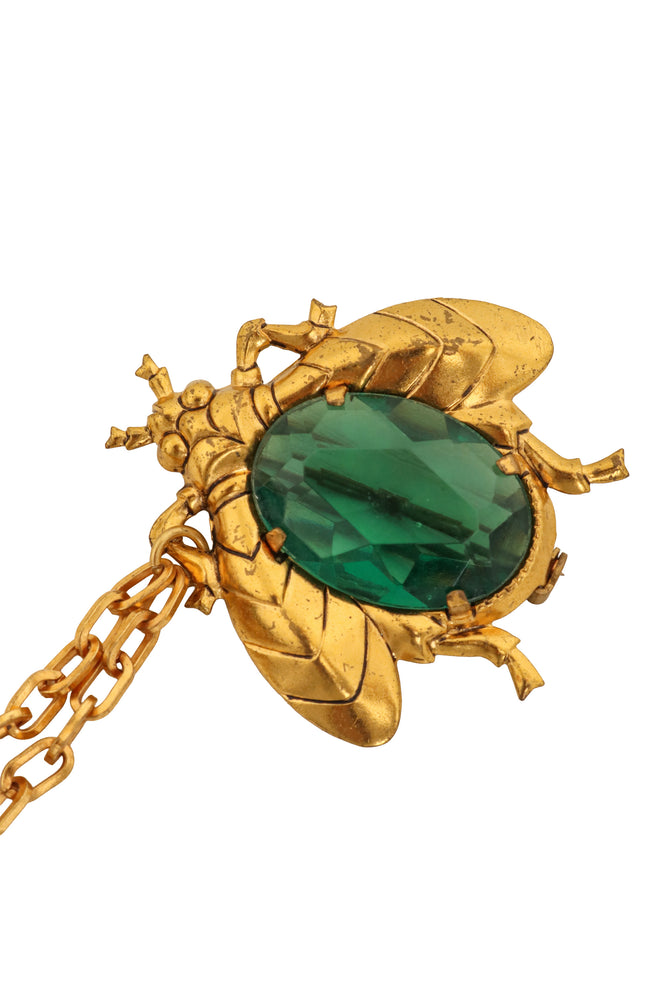 Vintage Crystal Fly Lapel Pin close @ Recess LA