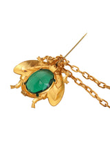 Vintage Crystal Fly Lapel Pin open @ Recess LA
