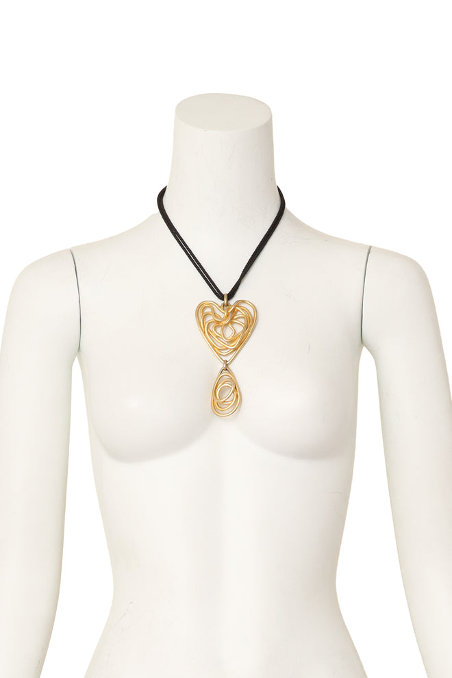 heart pendant necklace by Balenciaga on mannequin @ Recess LA