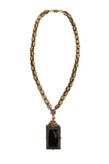 Unsigned Vintage Beveled Pendant Necklace @ Recess LA