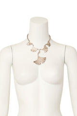 Gingko pendant necklace by P&M Paris on mannequin @ Recess LA