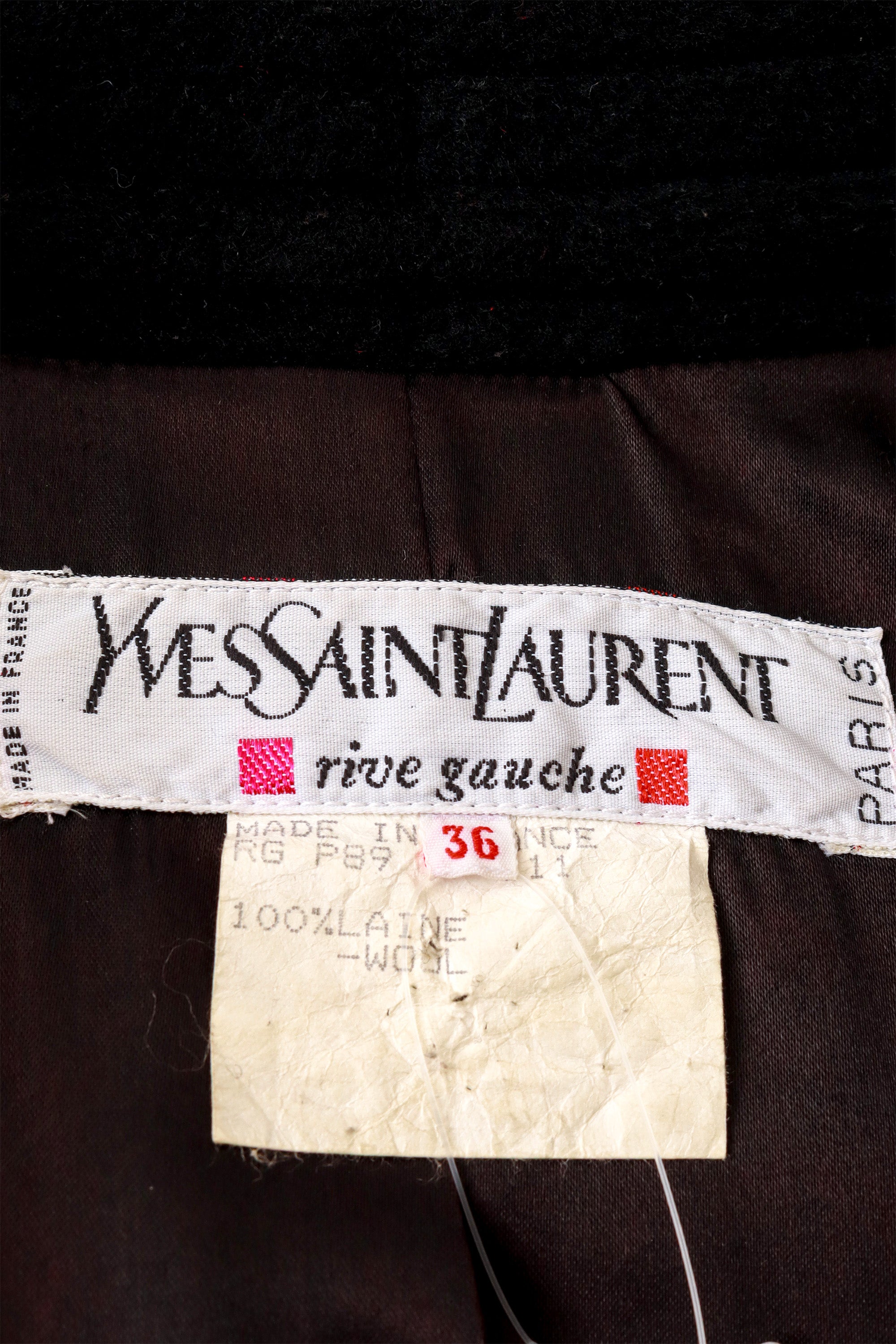 wool coat by Yves Saint Laurent label @ Recess LA