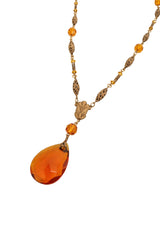Vintage Sadie Green Nouveau necklace close @ Recess LA
