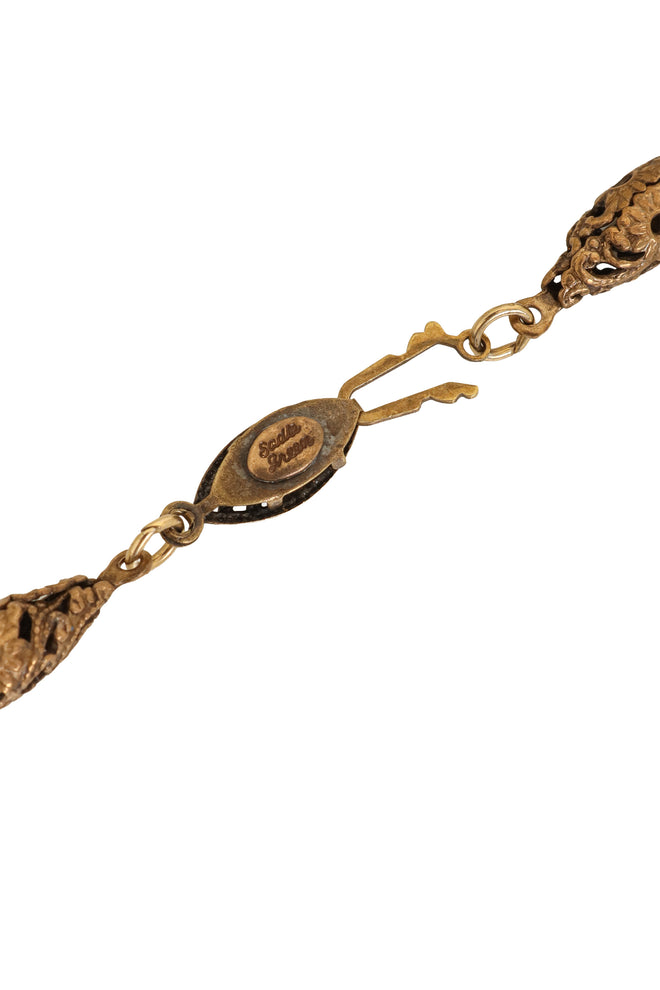 Vintage Sadie Green Nouveau necklace signature @ Recess LA