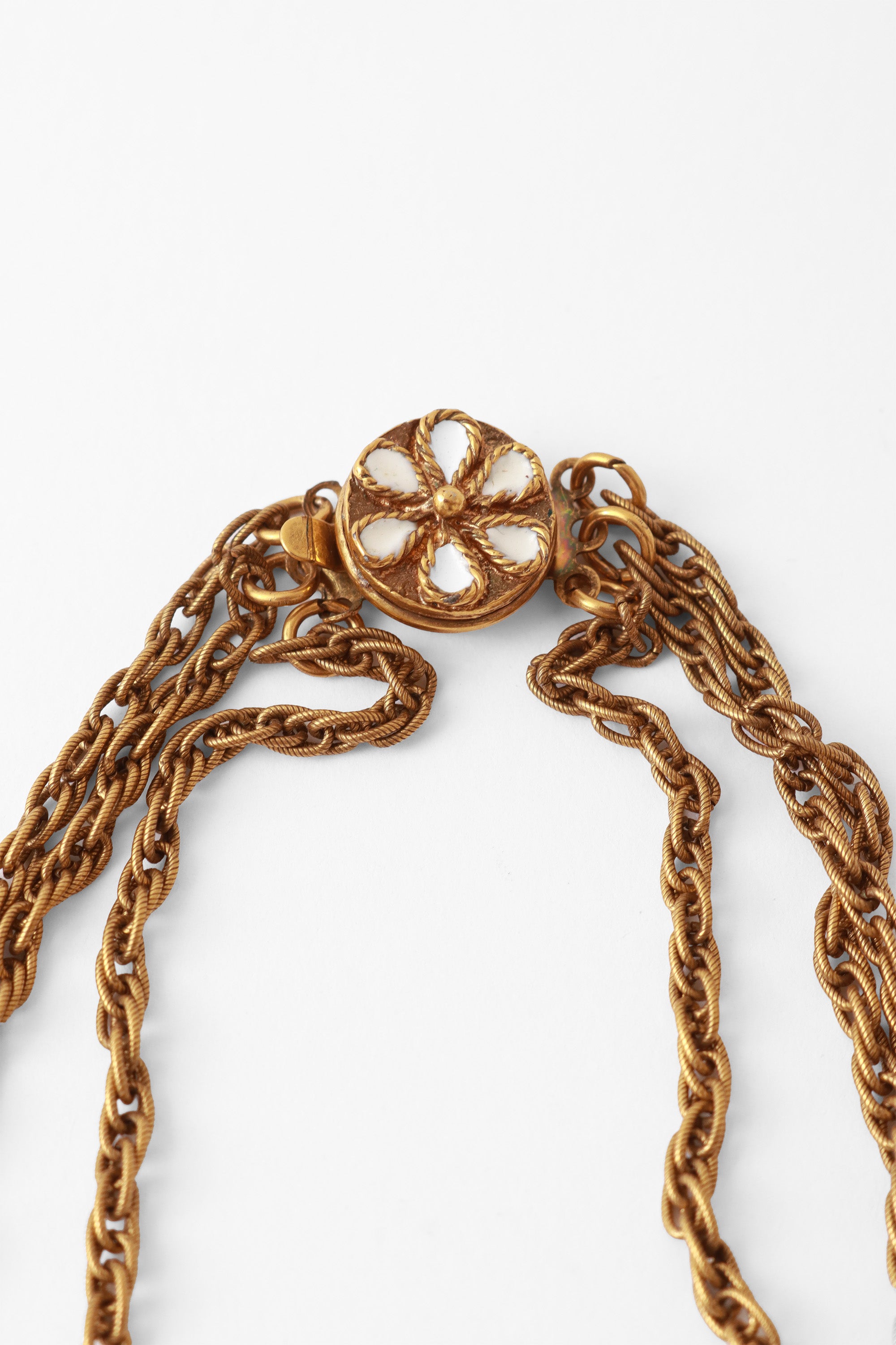 filigree drop necklace by Vendome clasp @ Recess LA