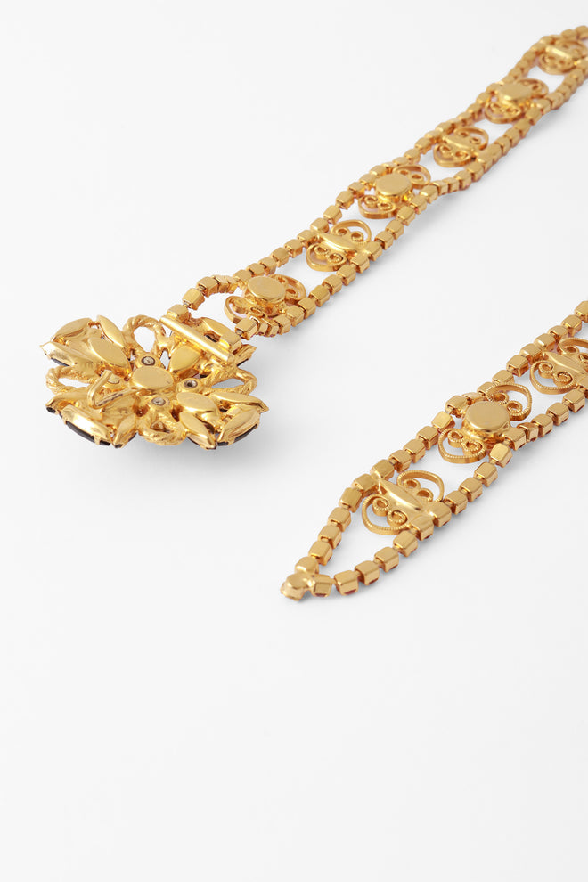 Vintage crystal belt at Recess LA inside clasp 