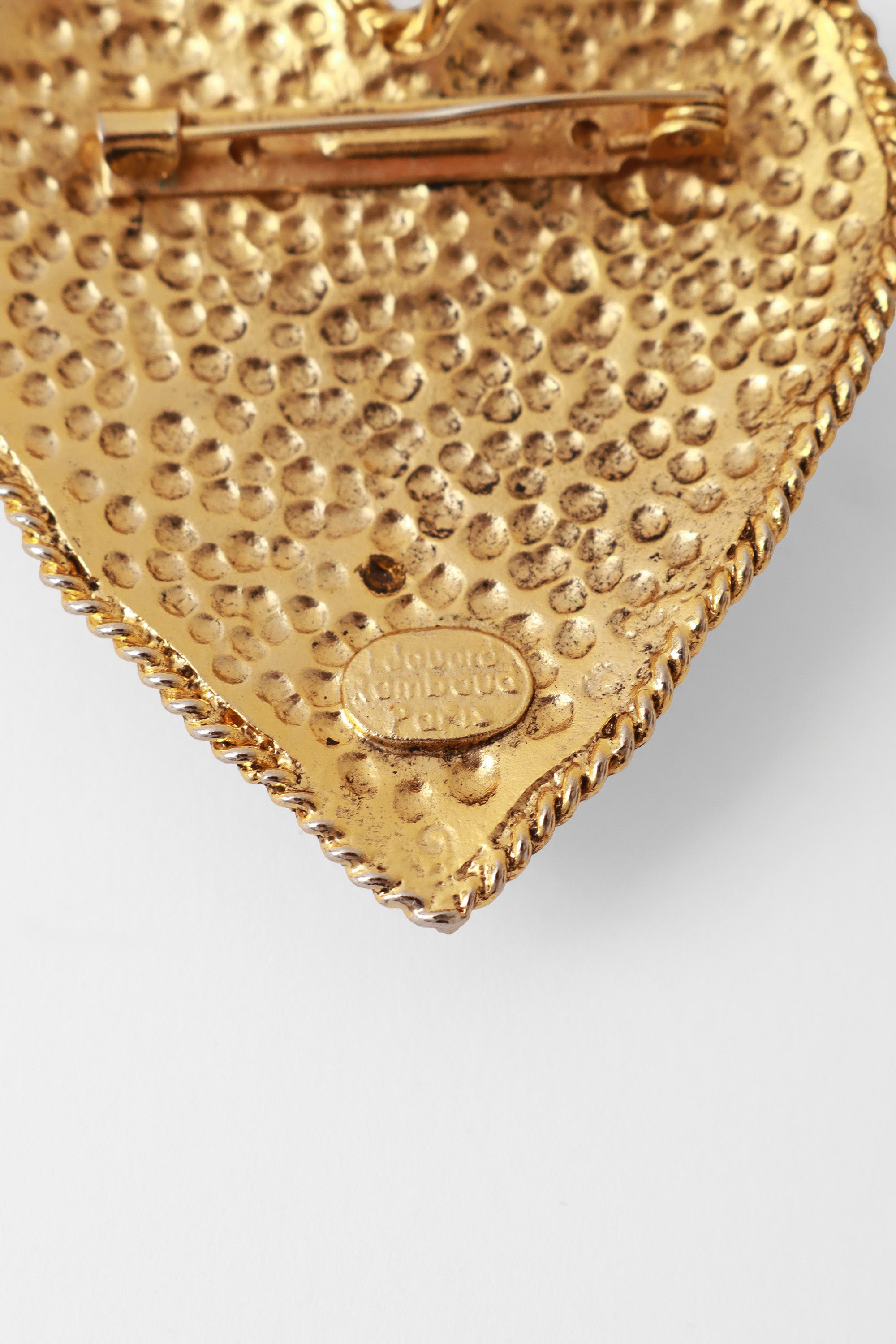 heart brooch by Edouard Rambaud cartouche @ Recess LA