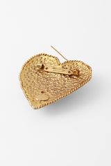 heart brooch by Edouard Rambaud pin back open @ Recess LA