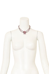 Czechoslovakian Glass Collar Necklace on mannequin @ Recess LA