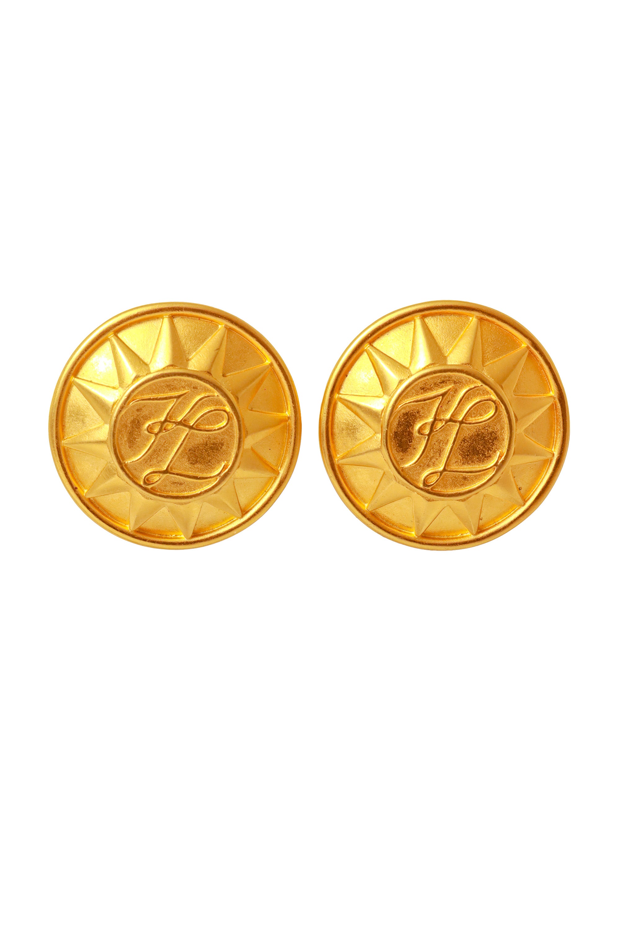 logo earrings by Karl Lagerfeld @ Recess LA