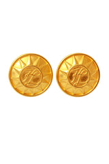 logo earrings by Karl Lagerfeld @ Recess LA