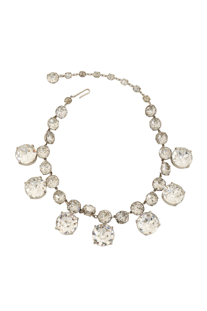Vintage Crystal Drop Collar Necklace @ Recess LA
