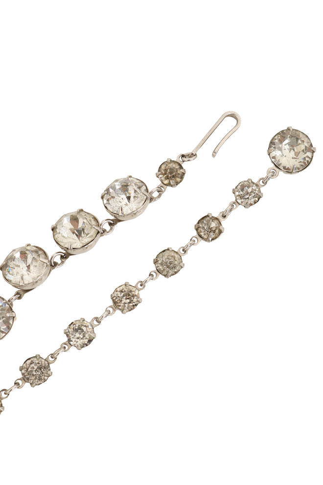 Vintage Crystal Drop Collar Necklace hook @ Recess LA