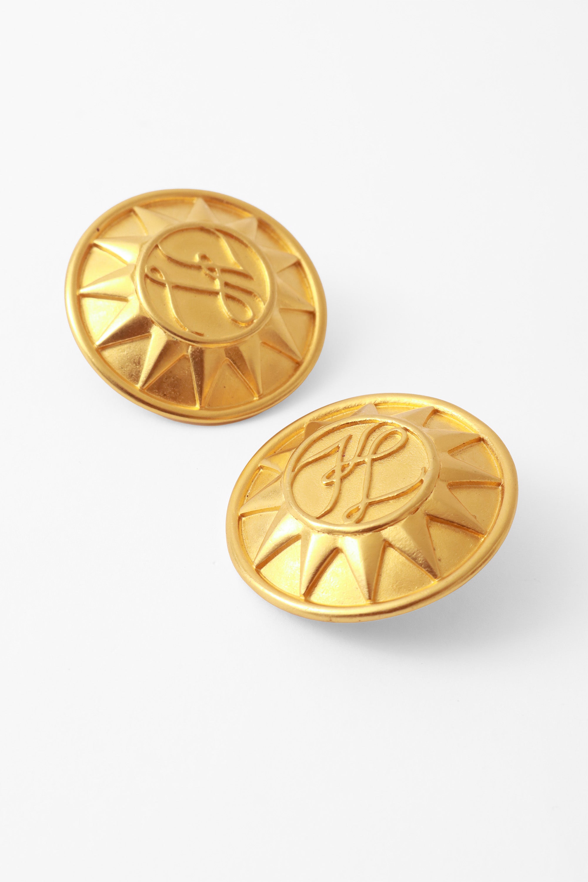 logo earrings by Karl Lagerfeld close @ Recess LA