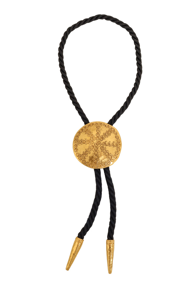 Vintage Yves Saint Laurent Medallion Bolo Tie Necklace @ Recess LA