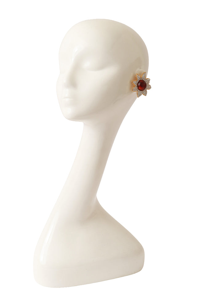 cabochon earrings by Valentino on mannequin @ Recess LA