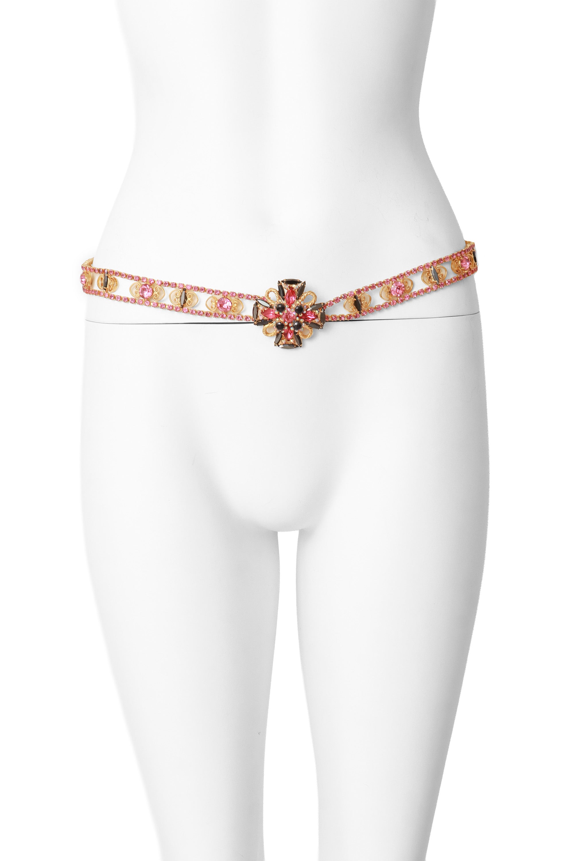 Vintage crystal belt on mannequin @ Recess LA 