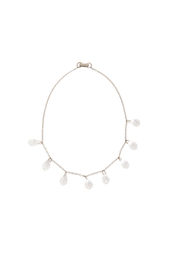 Vintage Crystal Teardrop Necklace @ Recess LA