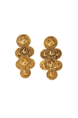 Rooster coin drop earrings @ Recess LA 