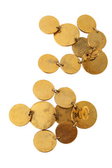 Rooster coin drop earrings backside up close @ Recess LA 