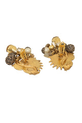 Vintage Zoe Coste Dragon Charm Drop Earrings backs open @ Recess LA