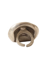 Silver sculptural spiral ring by La Tribu Rigaux backside @ Recess LA 