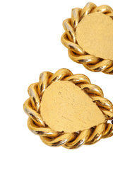 Vintage Jacky de G Pearl Rope Drop Earrings back tarnish @ Recess LA