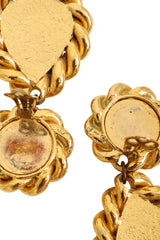 Vintage Jacky de G Pearl Rope Drop Earrings signature @ Recess LA