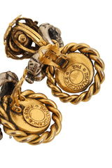 Vintage Reminiscence Paris Floral Ring Drop Earrings signatures @ Recess LA