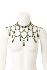 rhinestone draped bib necklace on mannequin @ Recess LA