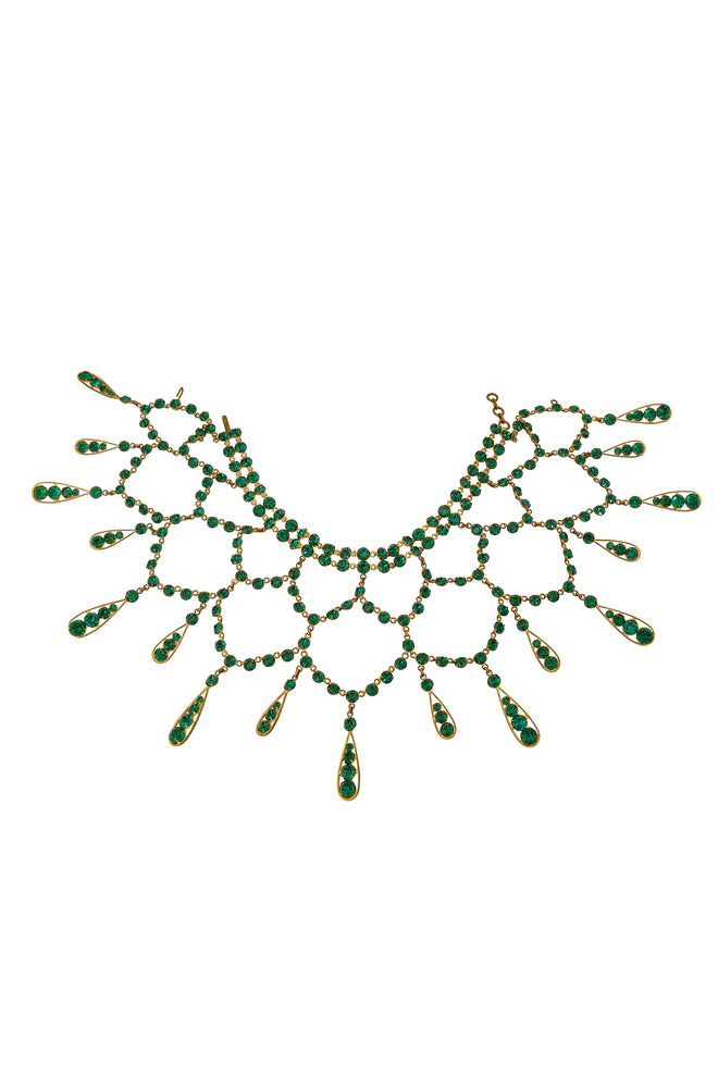 rhinestone draped bib necklace @ Recess LA