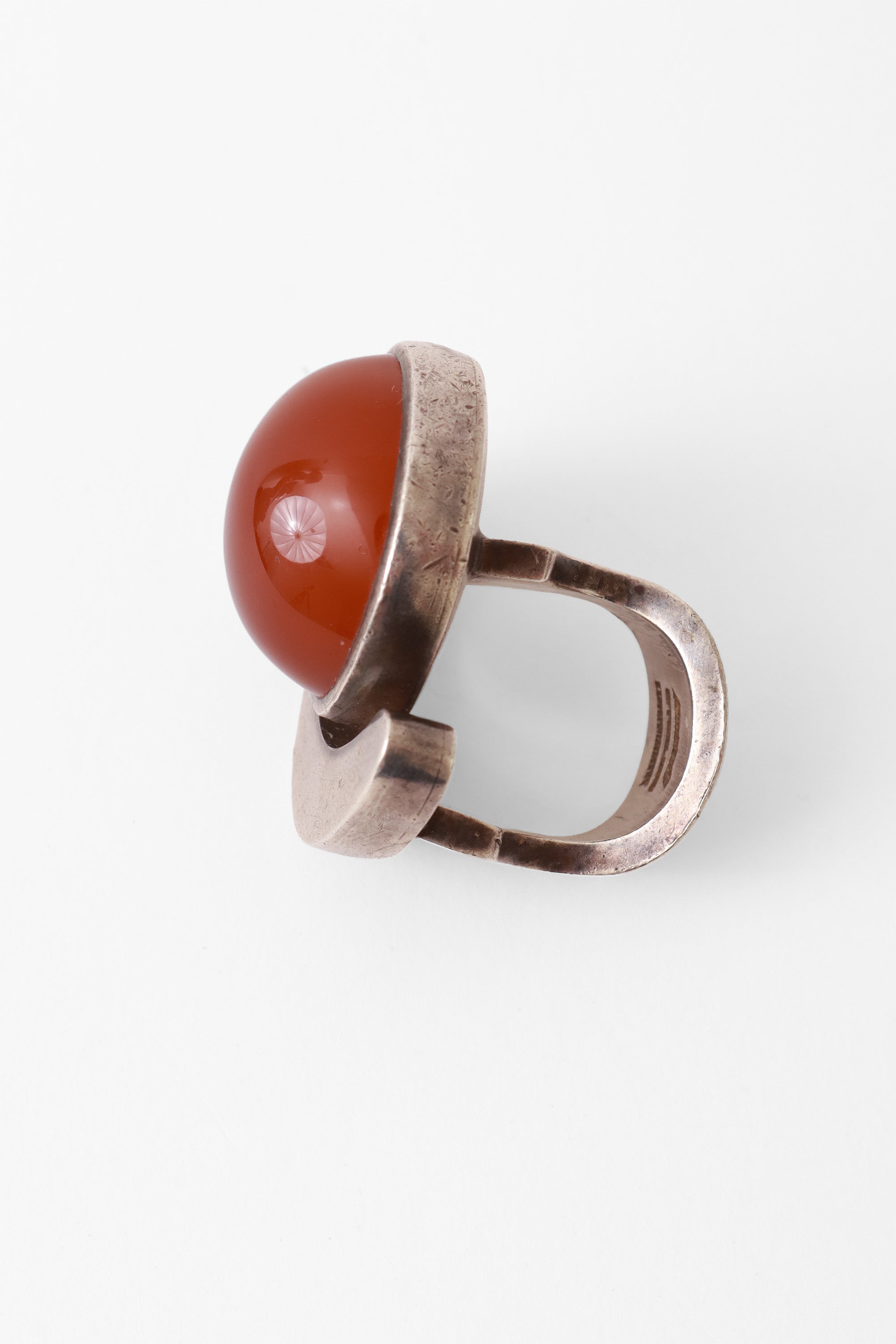 Sterling & Carnelian Ring side @ Recess LA