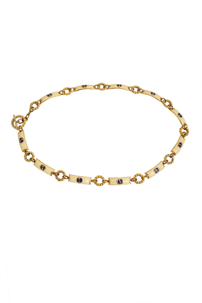 Vintage Gucci Enamel Chain Belt @ Recess LA