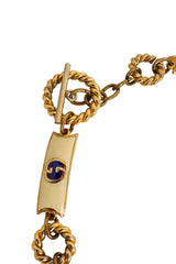 Vintage Gucci Enamel Chain Belt toggle closure @ Recess LA