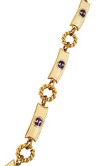 Vintage Gucci Enamel Chain Belt closeup links @ Recess LA