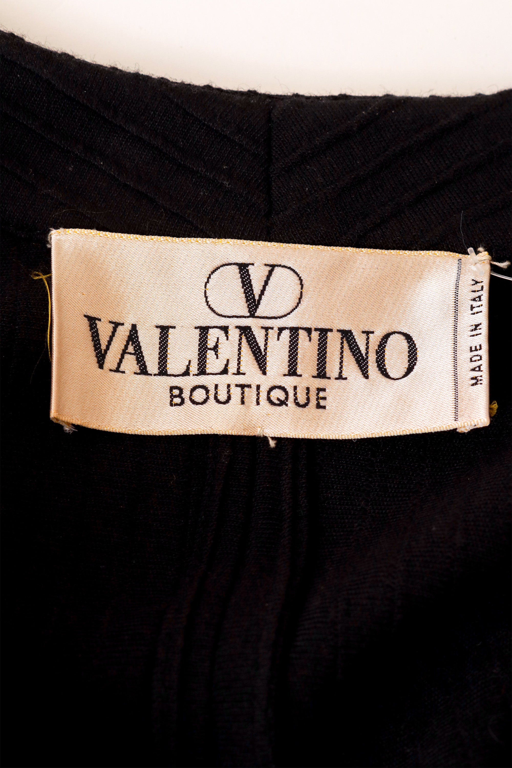 black knit dress by Valentino label @ Recess LA