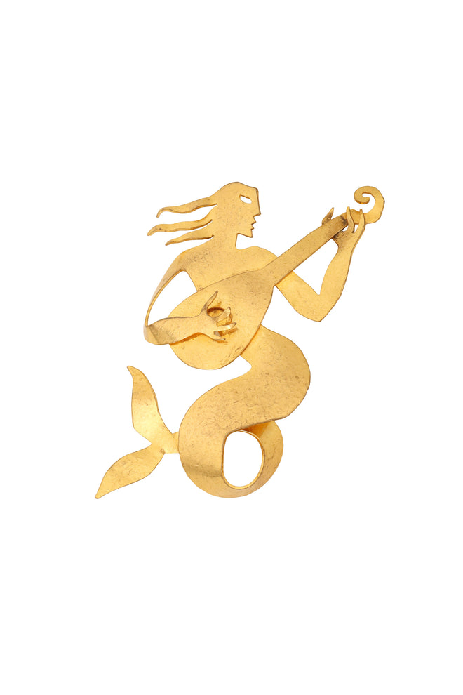 mermaid musician brooch by Hervé Van Der Straeten @ Recess LA