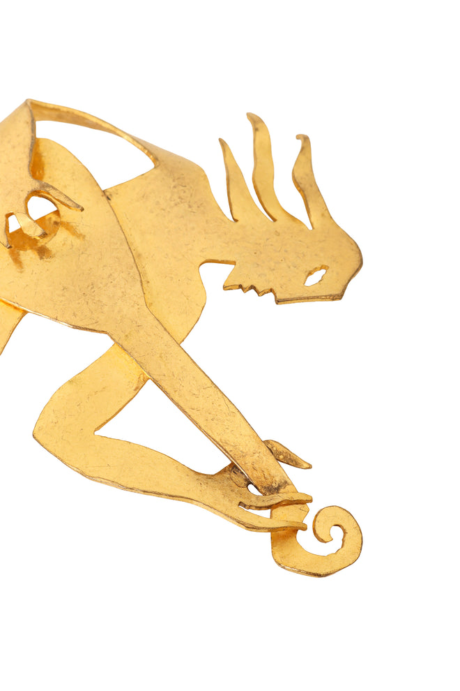 mermaid musician brooch by Hervé Van Der Straeten close @ Recess LA