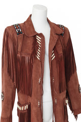 beaded jacket by Arturo on mannequin close @ Recess LA