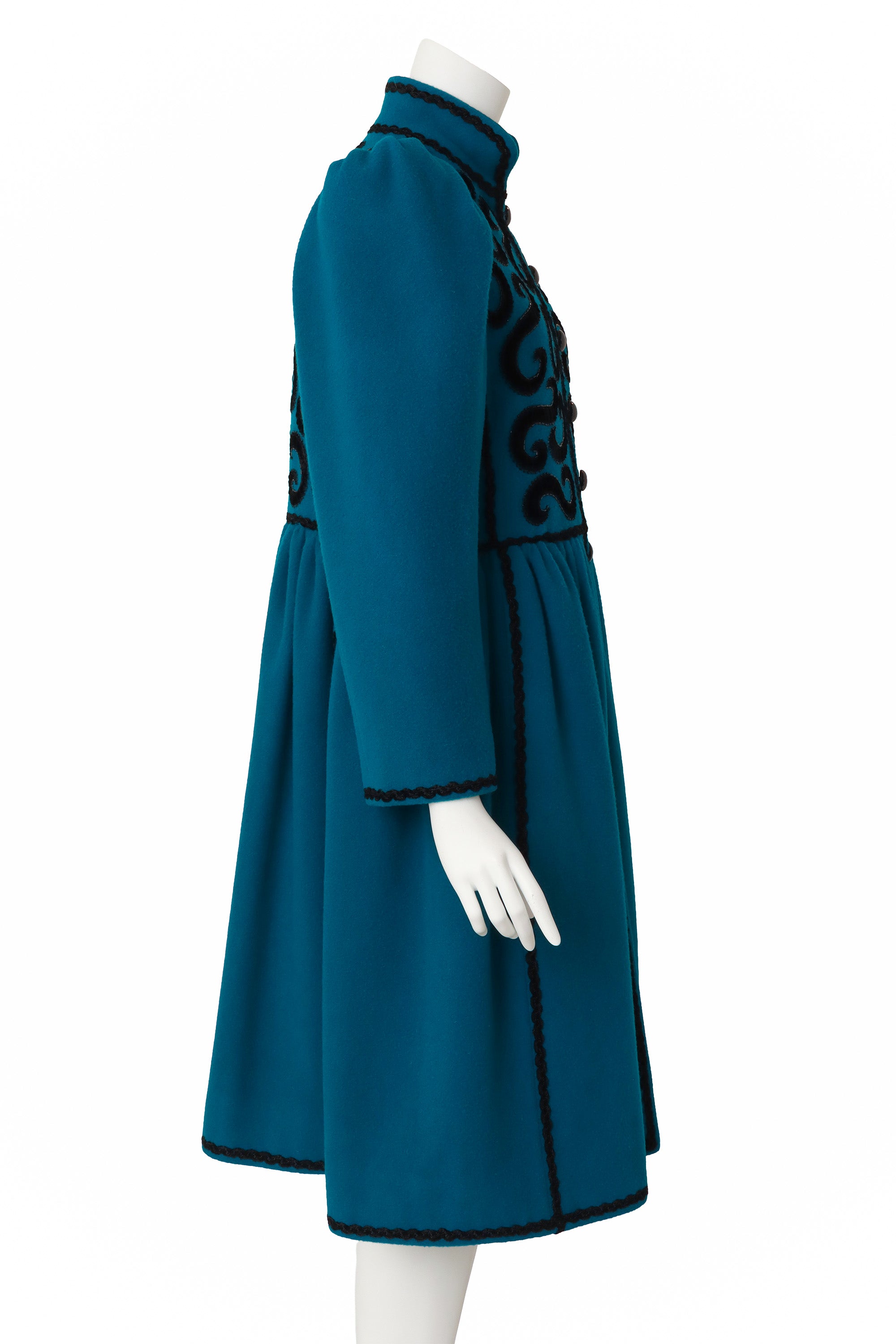 swing coat by Saint Laurent on mannequin side @ Recess LA