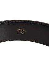 Vintage Gucci Leather Enamel Logo Belt signature @ Recess LA