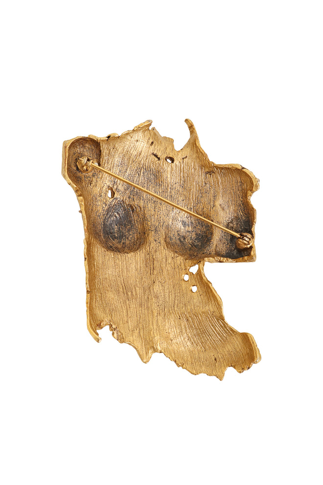 female torso brooch back @ Recess LA