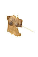 female torso brooch back pin open @ Recess LA
