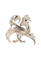 Pavé Griffin Brooch by Reinad back @ Recess LA