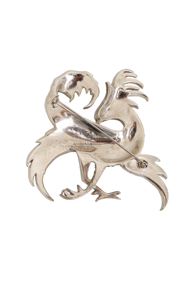 Pavé Griffin Brooch by Reinad back @ Recess LA