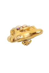 Vintage Jacky de G square Cluster Button Earrings scuff @ Recess LA