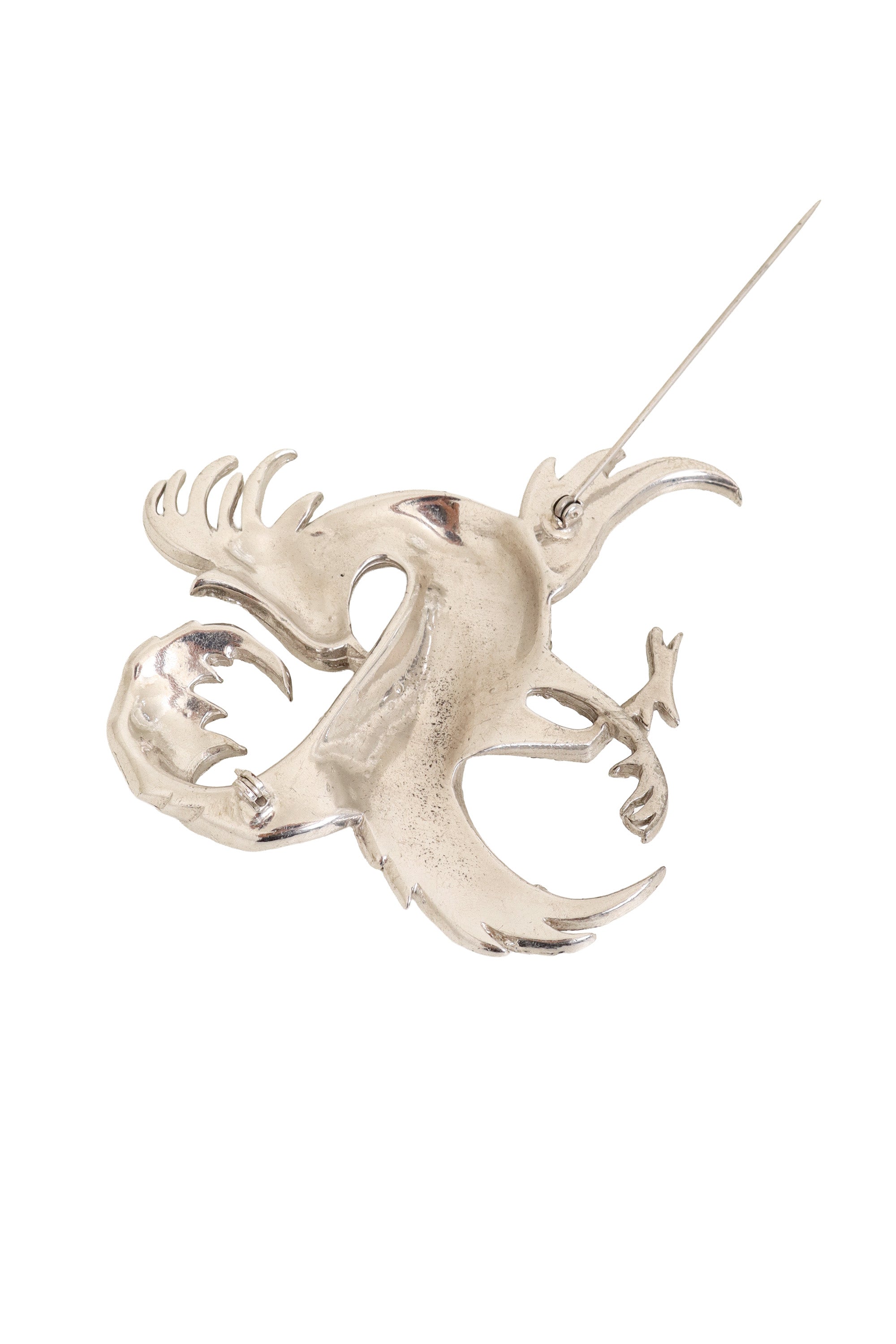 Pavé Griffin Brooch by Reinad back open @ Recess LA