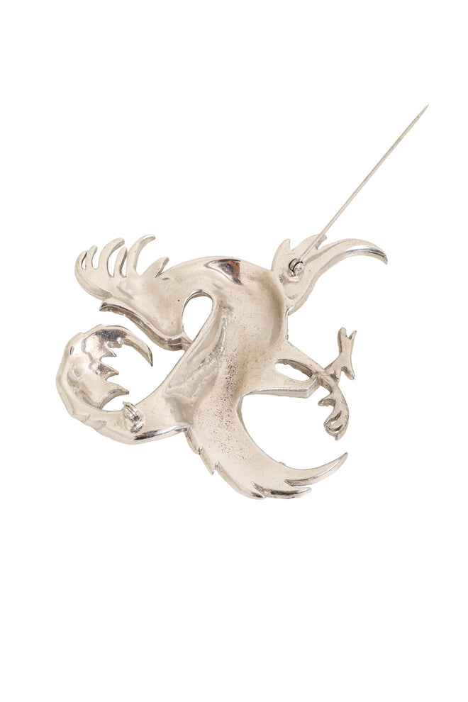 Pavé Griffin Brooch by Reinad back open @ Recess LA