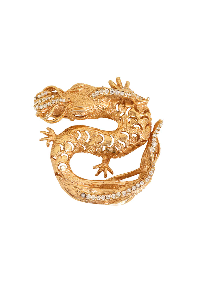 rhinestone dragon brooch @ Recess LA